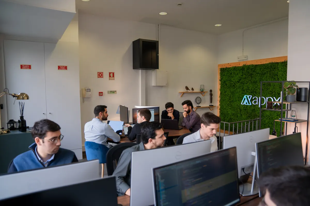 The AppX team at work in the office